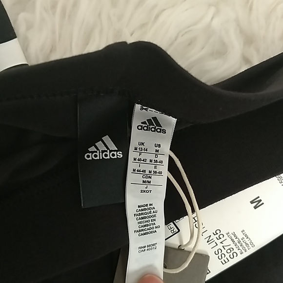 NWT Adidas Essentials linear leggings. Sz Med - Picture 7 of 8